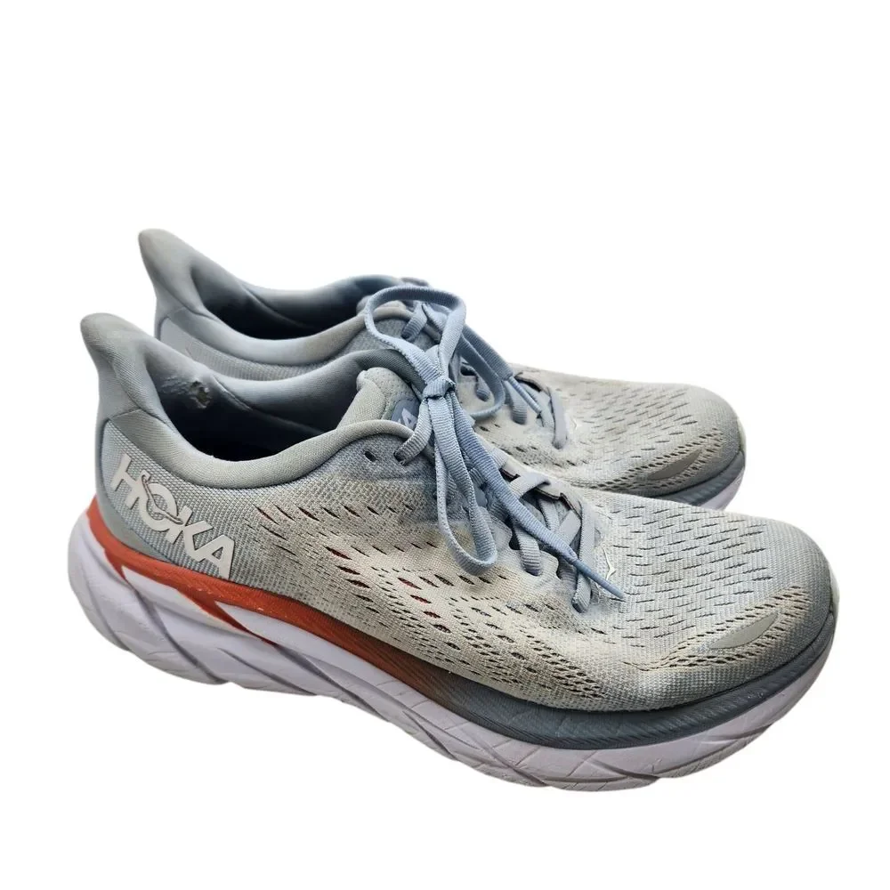 Size 7.5 - Hoka One One Clifton 8‎ Blue Fog  Womens - Picture 5 of 9